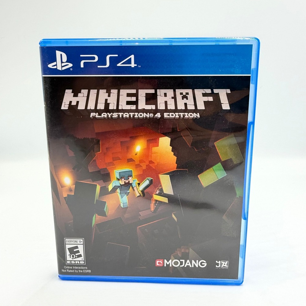 Minecraft PlayStation 4 Edition PS4 Mojang Game Disc & Case Tested